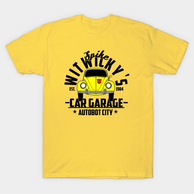 Spike's car garage T-Shirt by SuperEdu